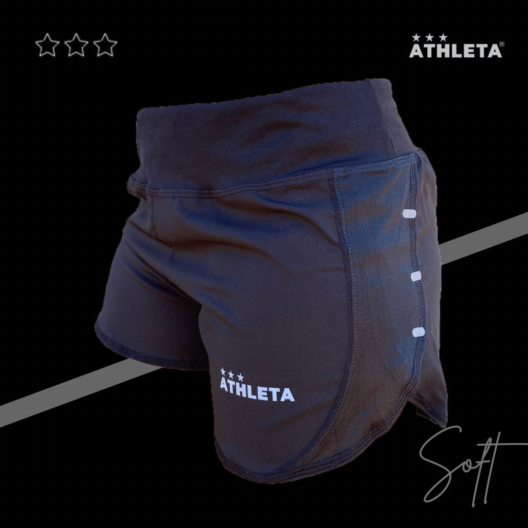 Short Athleta Solf 22 Micro Fibra Fem Preto