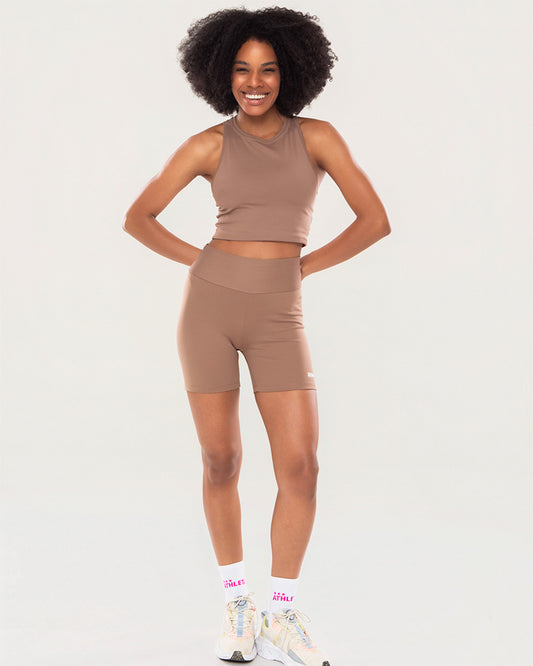 Blusinha Basic Feminina Athleta Marrone