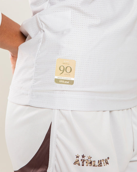 Térmica Manga Curta Feminina Athleta SS25 Comfort 2.0 - Off White