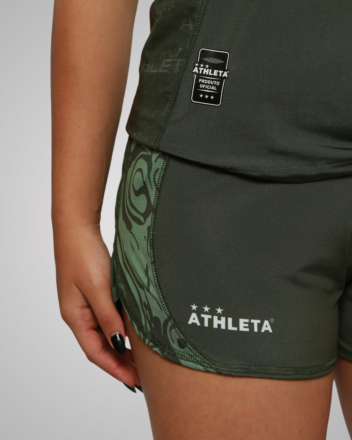 Calção Athleta SS24 Futevôlei Feminino - Verde Militar