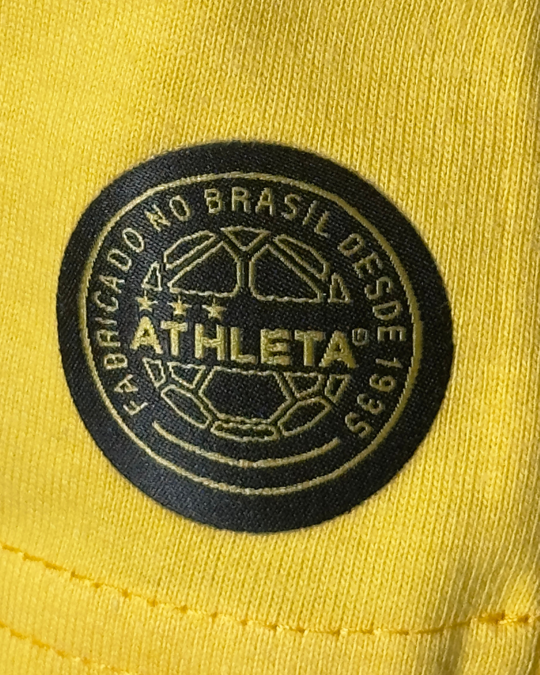 Camisa Manga Longa Retro Athleta Pelé 1962 - Amarela