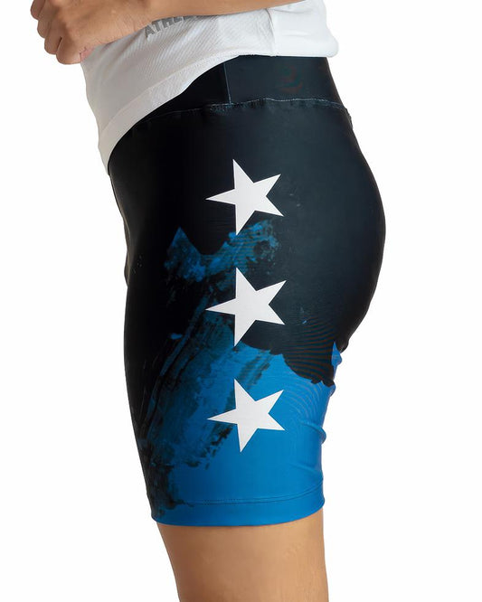 Bermuda Legging Athleta Performance - Azul e Preto