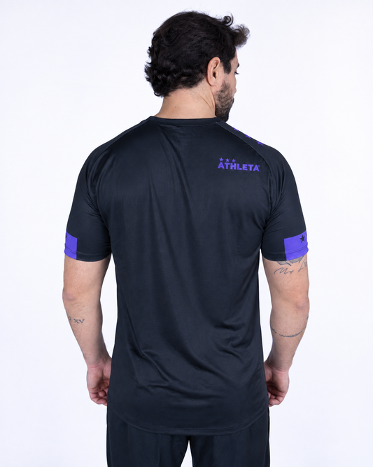 Térmica Manga Curta Masculina Athleta Comfort - Black Purple