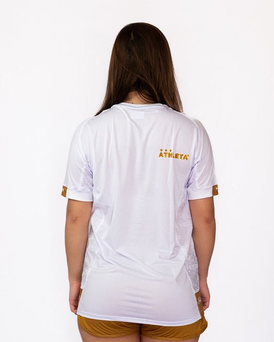 Térmica Manga Curta Fem Athleta SS25 Futevôlei - White Gold