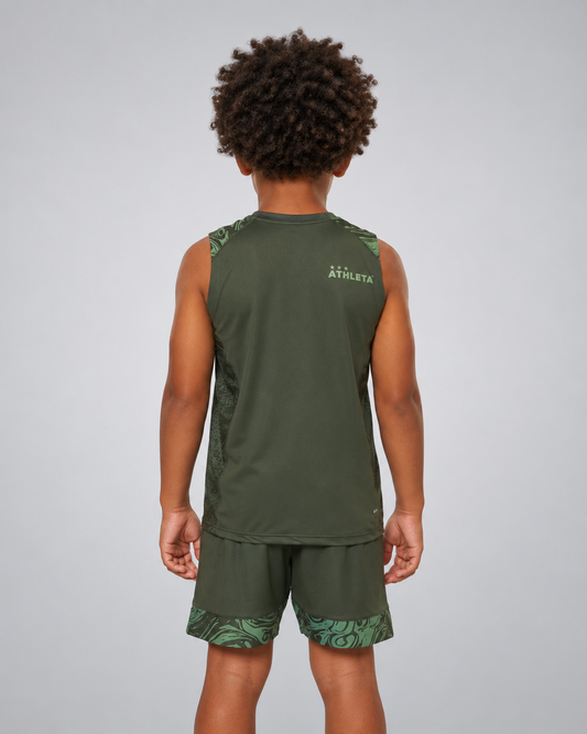 Regata Infantil Athleta SS24 Futevôlei - Verde Militar