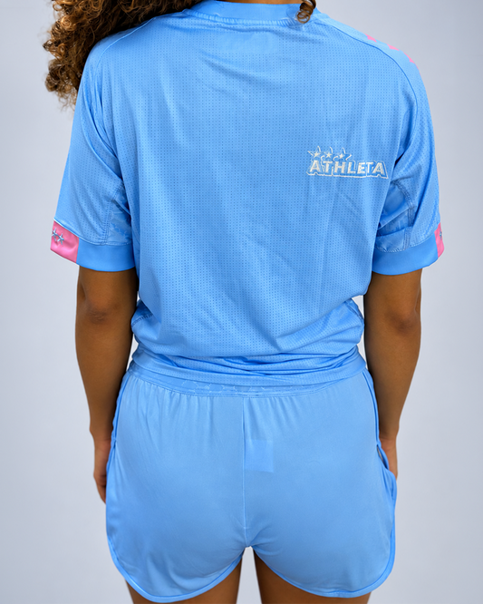 Térmica Manga Curta Feminina Athleta SS27 Futevôlei - Sky Rose