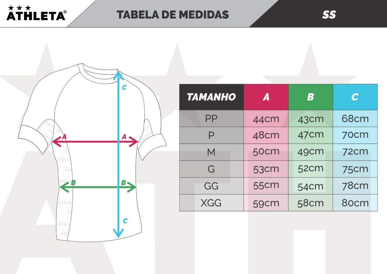 Térmica Manga Curta Athleta SS24 Futevôlei - Preto/Cinza