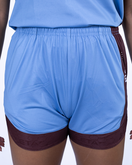 Shorts Com Bolso Feminino Linha Free 26 - Blue Brown