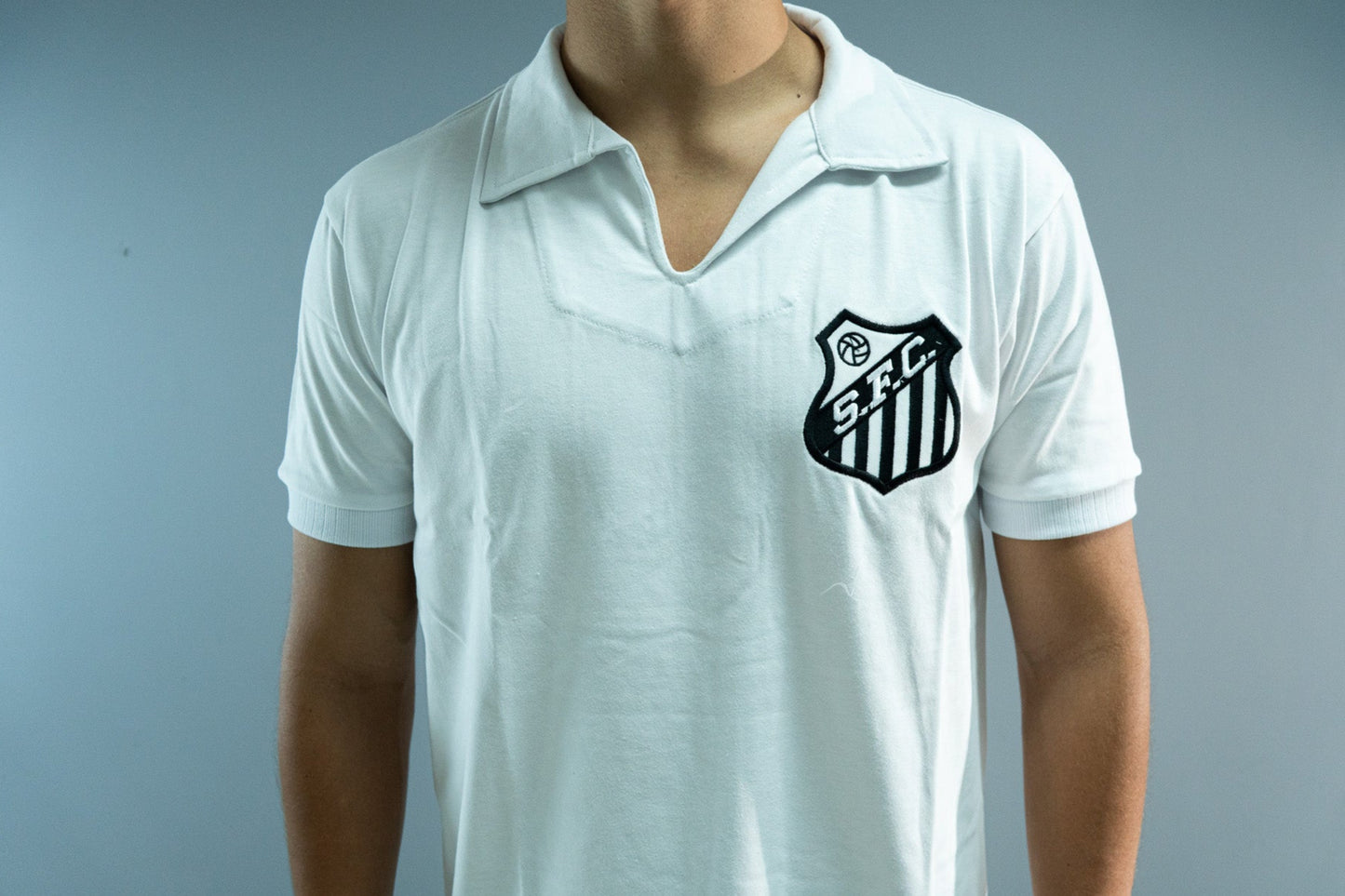 Camisa Athleta Santos Manga Curta Retrô 1962 e 1963
