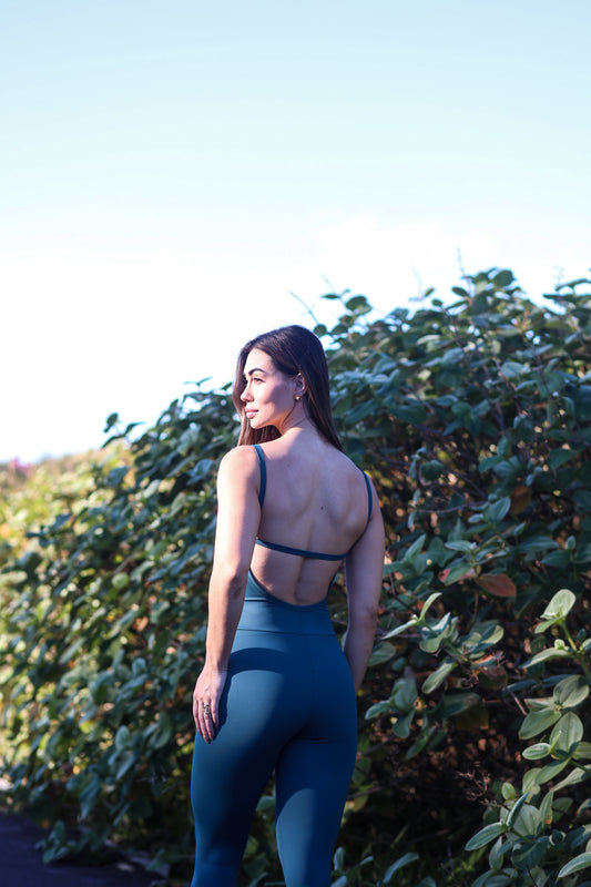 Macacão Flow Fit Feminino Athleta Stormy Green