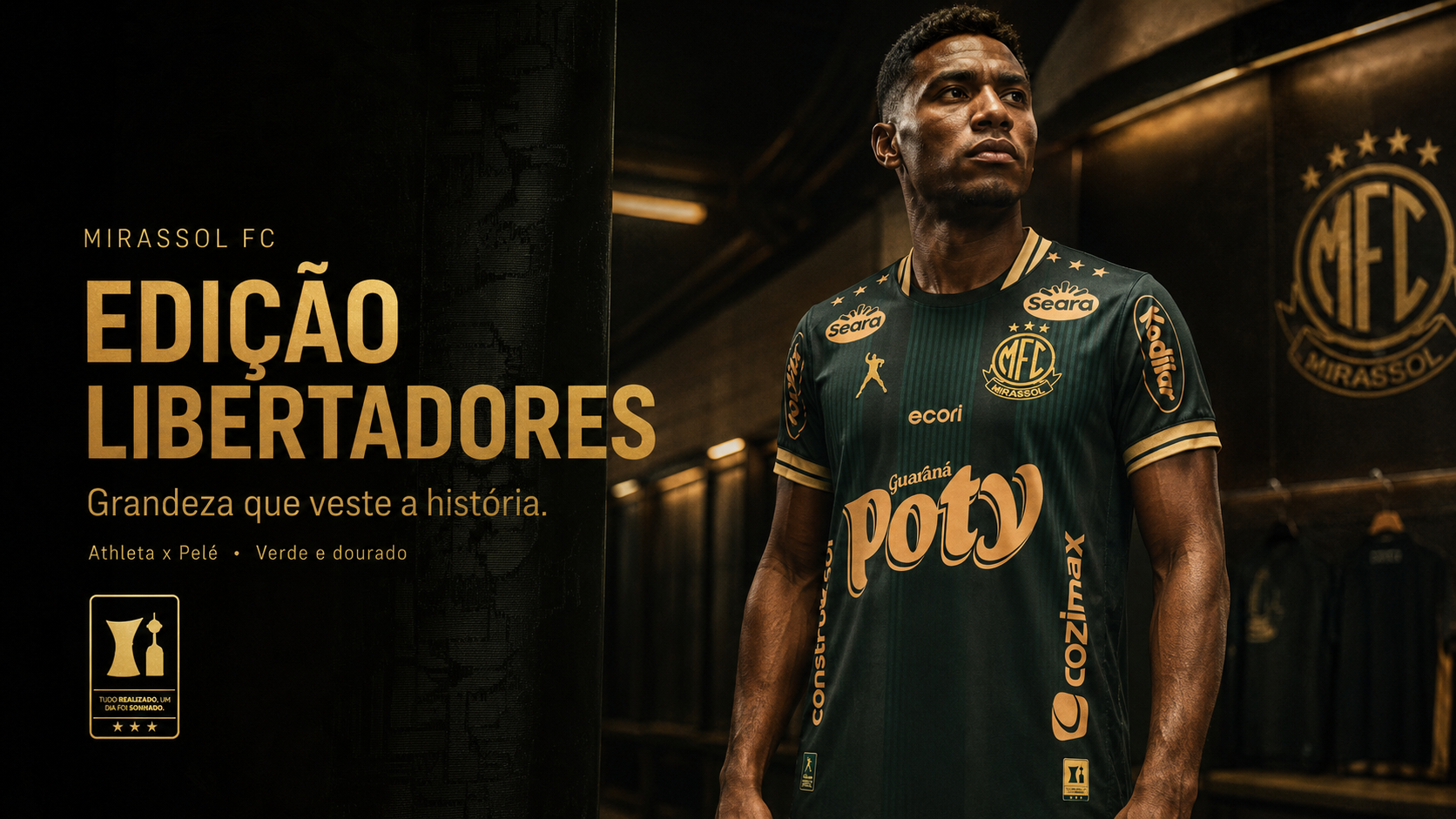  Descrição Camisa Oficial Mirassol FC Athleta x Pelé | Edição Libertadores