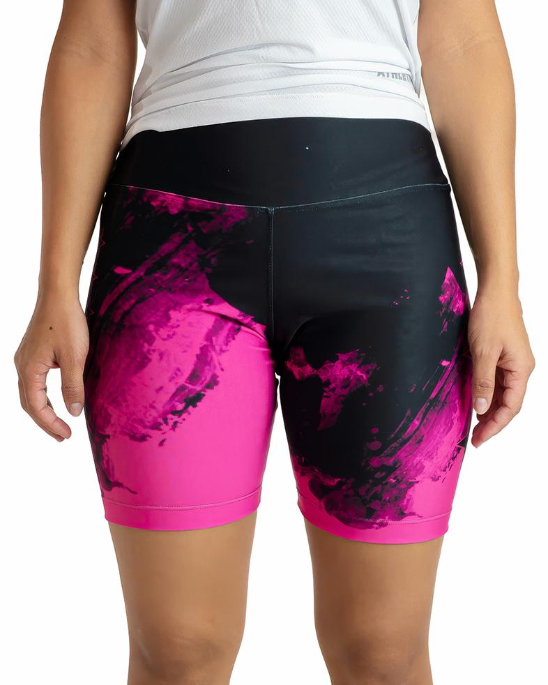 Bermuda Legging Athleta Performance - Rosa e Preto