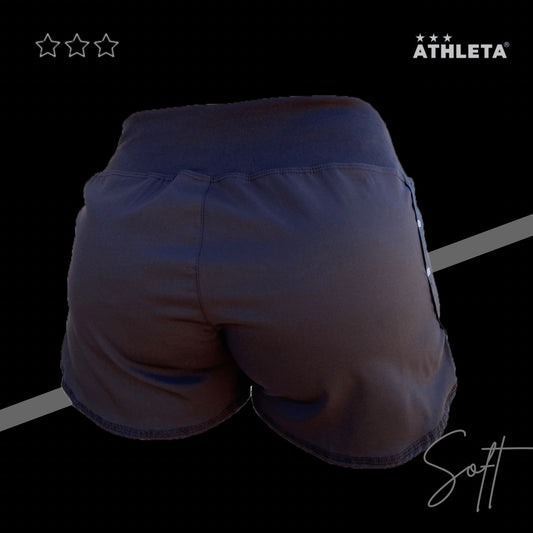 Short Athleta Solf 22 Micro Fibra Fem Preto