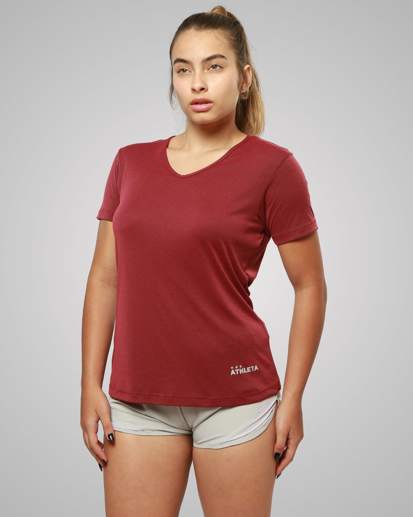 Camiseta Athleta Soft 23 Amini Crepe Fem Vinho