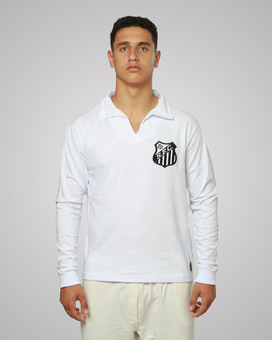 Camisa Athleta Santos Manga Longa Retrô 1962 e 1963