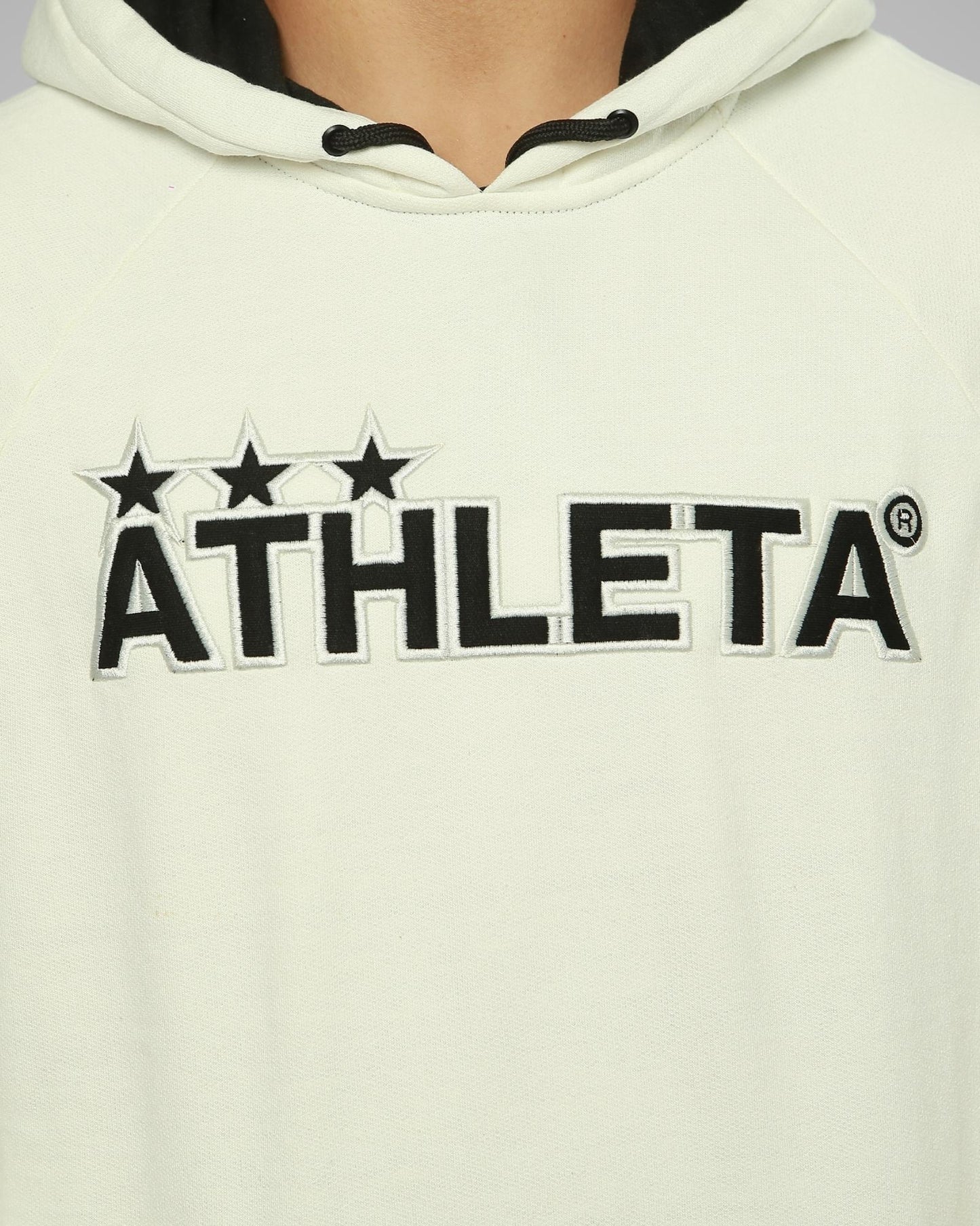 Blusa Moletom Bordado College Athleta Casual AW23 - Off White