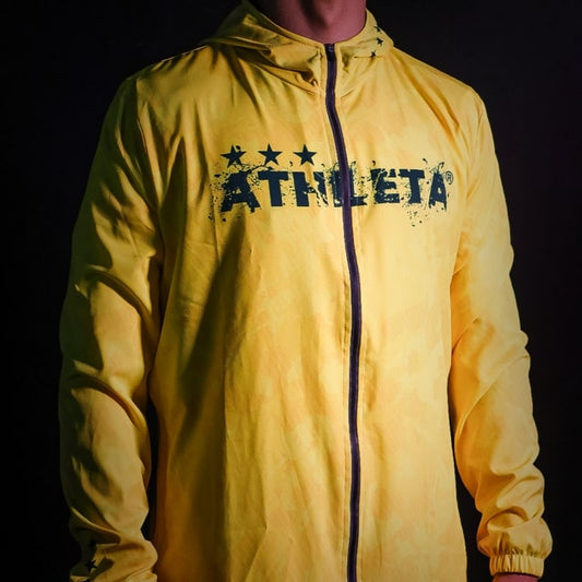 Athleta Free 超細纖維男女通用風衣 黃色