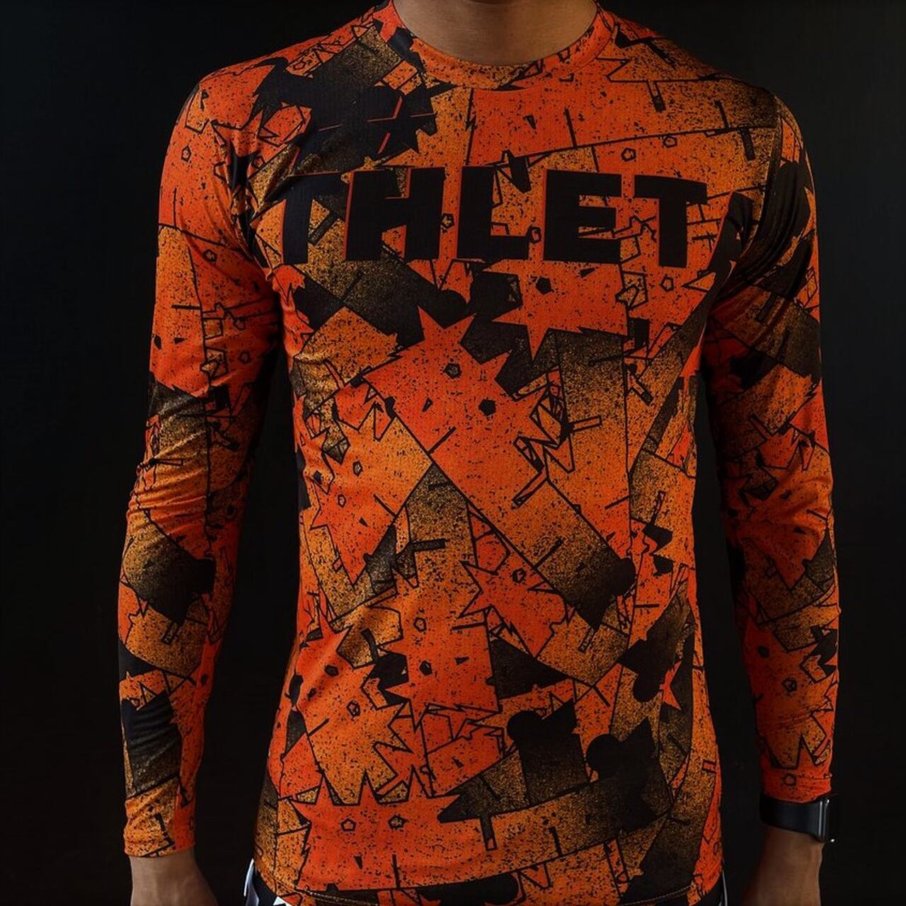 Térmica Linha Athleta Free 23 - Preto com Laranja