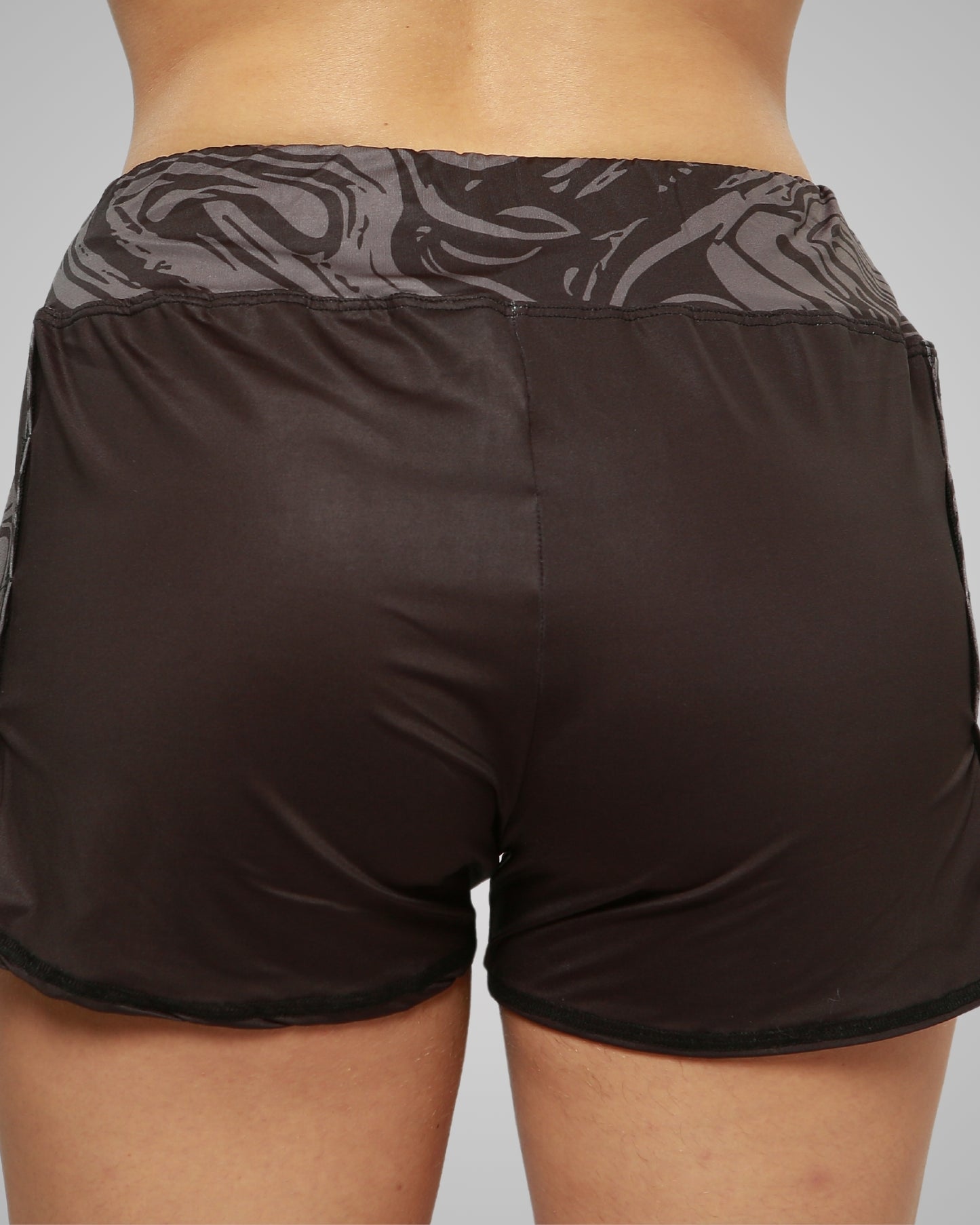 Calção Athleta SS24 Futevôlei Feminino -  Preto/Cinza