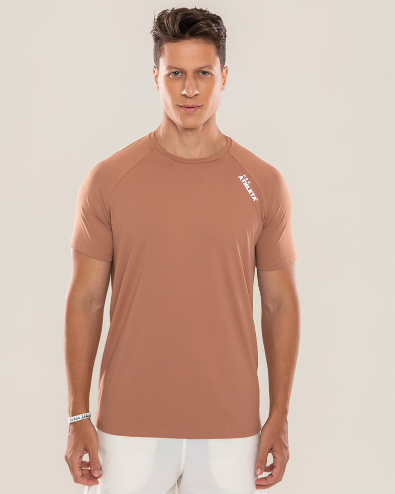 Camiseta Masculina Athleta Soft 26 - Marrom