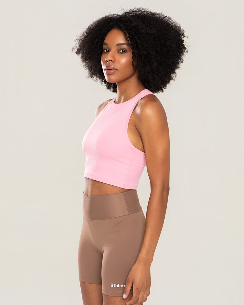 Blusinha Basic Feminina  Athleta Rosa