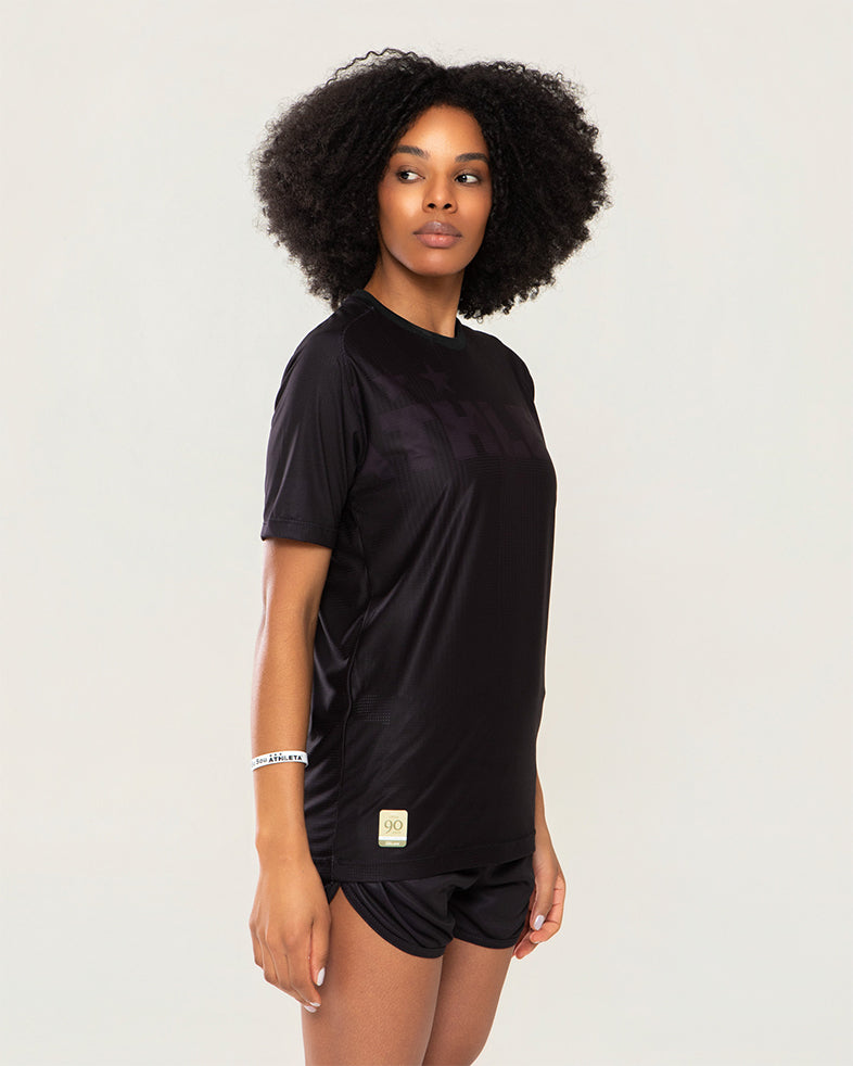 Térmica Manga Curta Feminina Athleta SS25 Comfort 2.0 - All Black