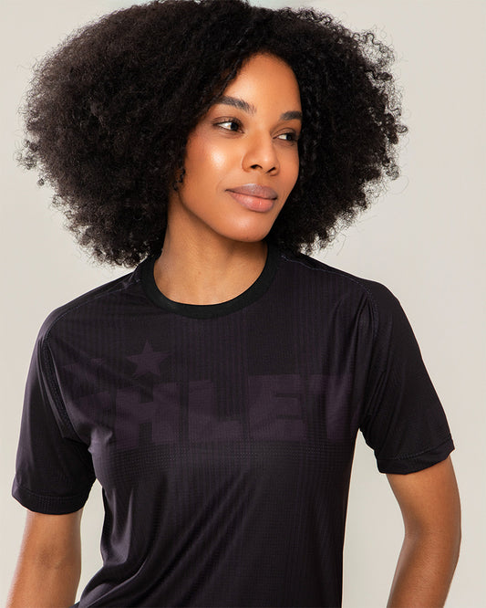 Térmica Manga Curta Feminina Athleta SS25 Comfort 2.0 - All Black