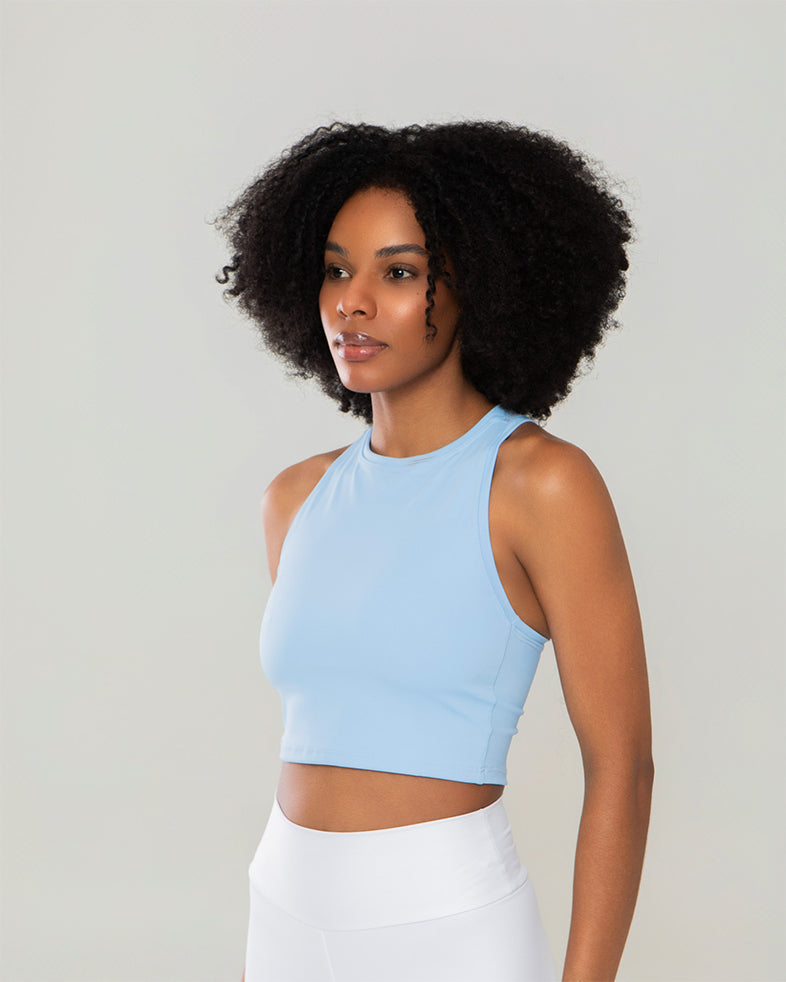 Blusinha Basic Feminina  Athleta Azul