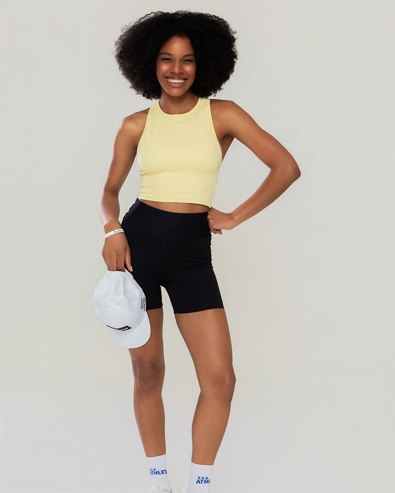 Blusinha Basic Feminina  Athleta Amarela