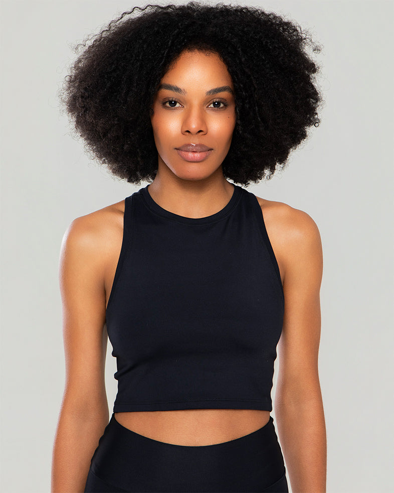 Blusinha Basic Feminina  Athleta Preta