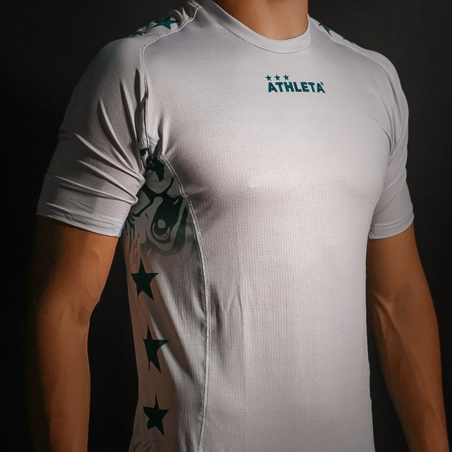 Térmica Manga Curta SS23 Futevôlei - Cinza com Verde