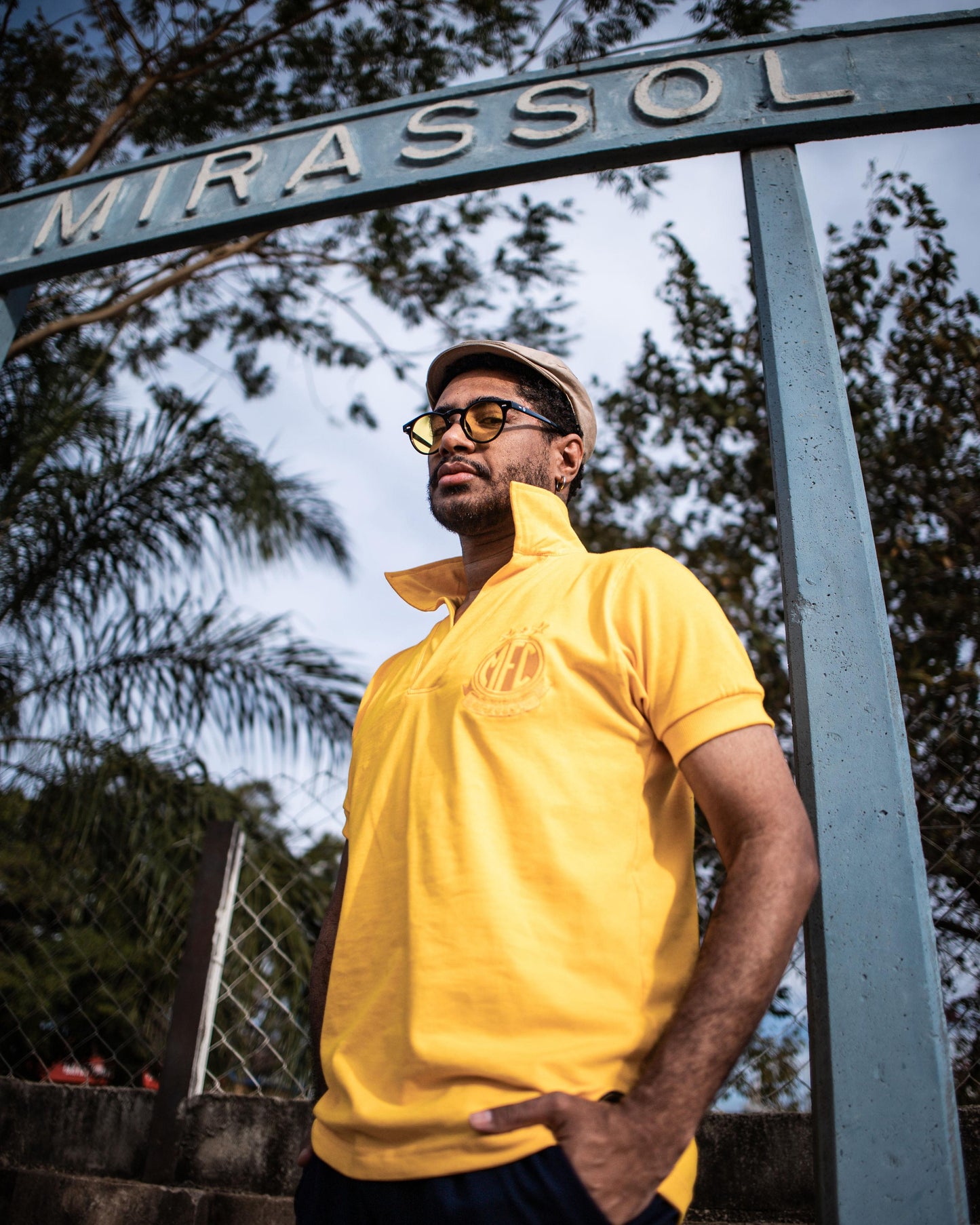 Camisa Athleta Retrô Mirassol Amarela