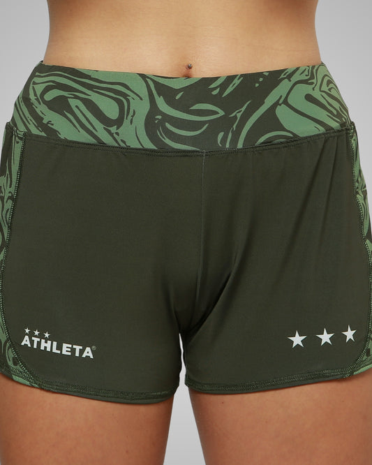 Calção Athleta SS24 Futevôlei Feminino -  Verde Militar