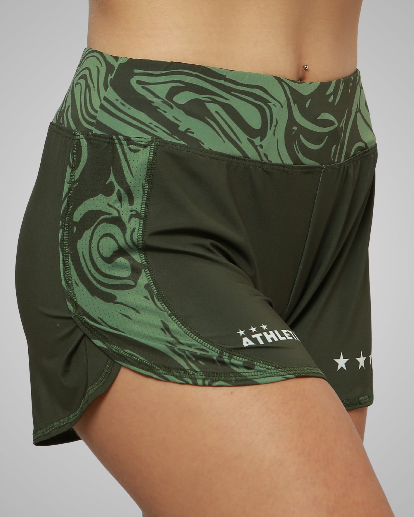 Calção Athleta SS24 Futevôlei Feminino -  Verde Militar