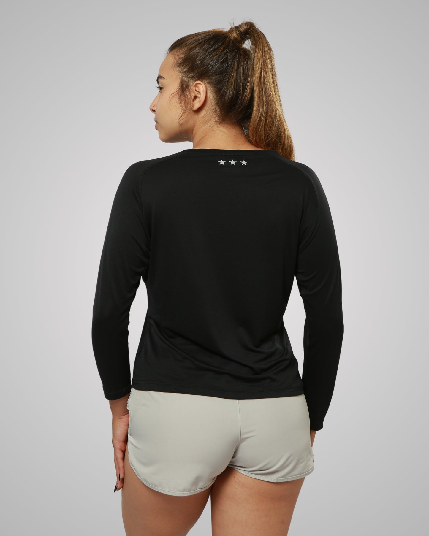 Manga Longa Athleta Soft 22 Crepe Fem Preta