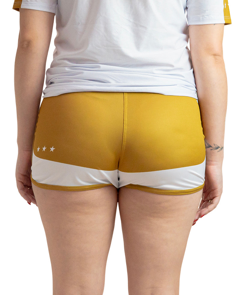 Calção Feminino Athleta SS25 Confort - White Gold