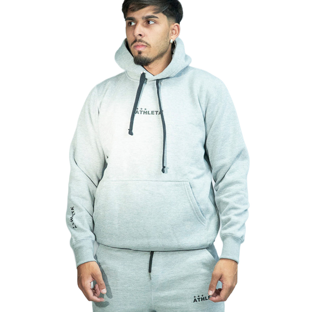 Blusa Moletom Unissex Athleta Casual Wear Line – Cinza Mescla