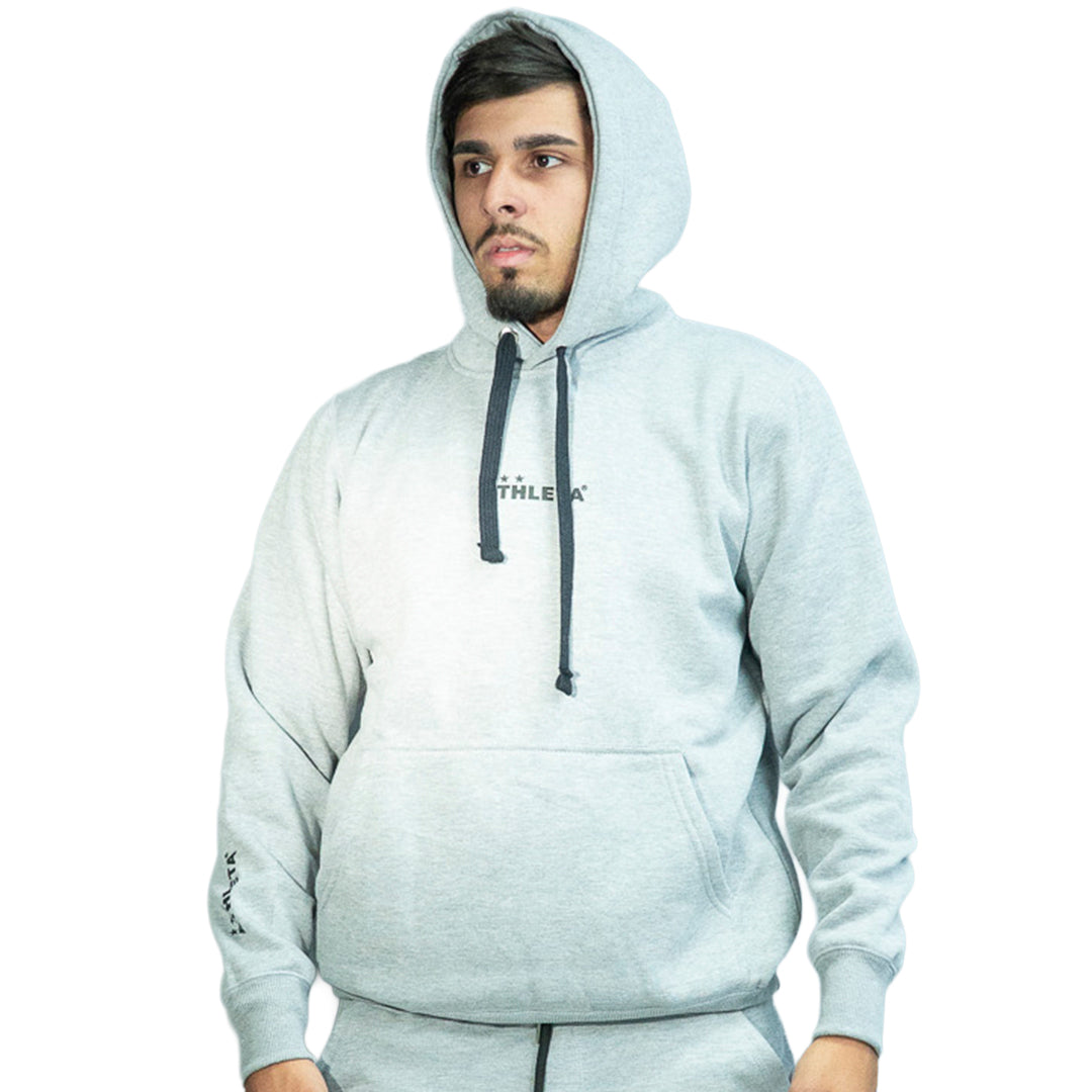 Blusa Moletom Unissex Athleta Casual Wear Line – Cinza Mescla