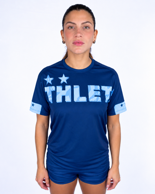 Térmica Manga Curta Feminino Athleta Comfort - Midnight Ice
