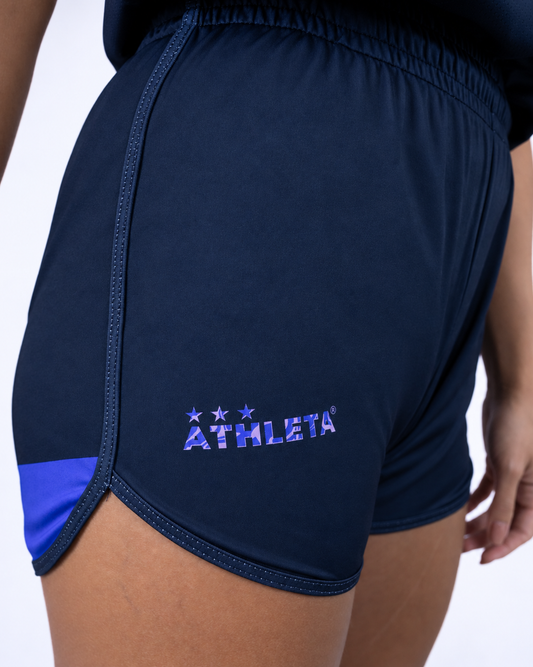 Calção Feminino Athleta SS25 Comfort - Blue Cream