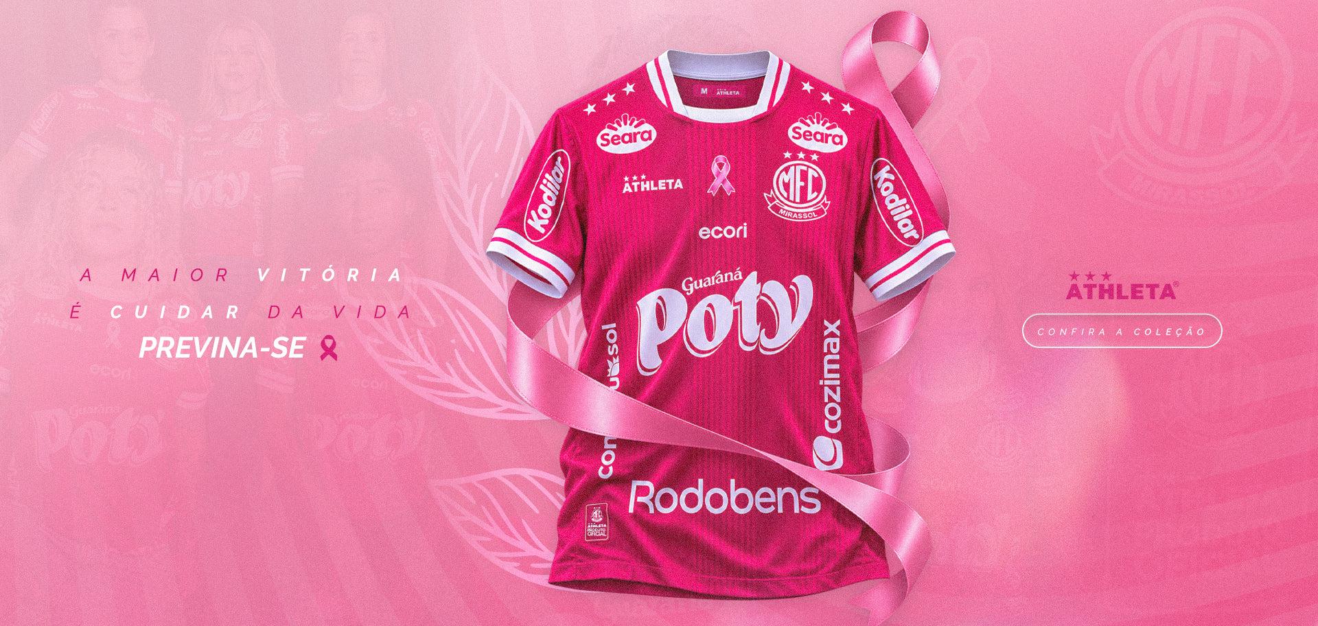  Descrição Camisa Oficial Mirassol - Outubro Rosa