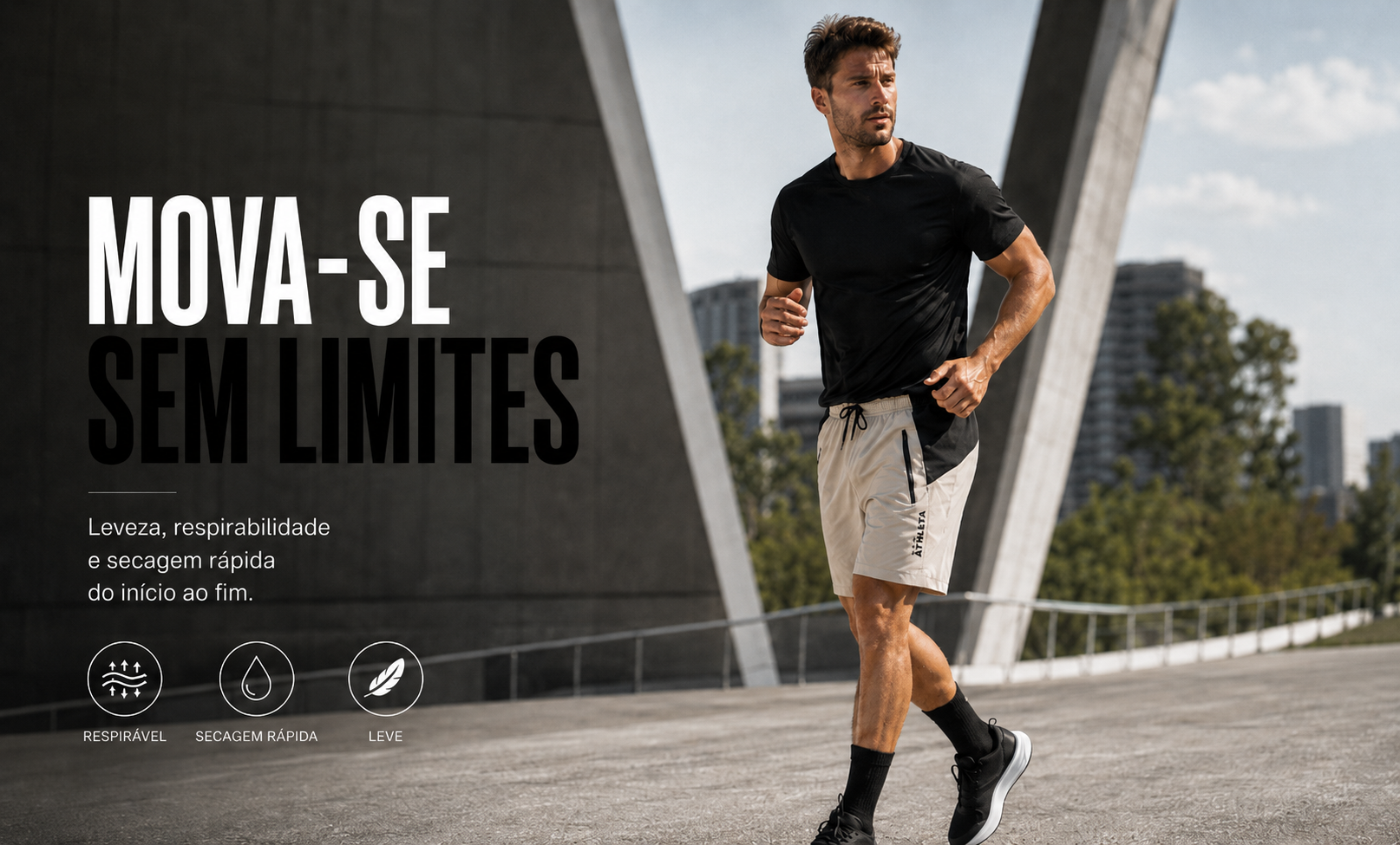  Descrição Bermuda Pool Masculina Athleta Soft 26 - Branco