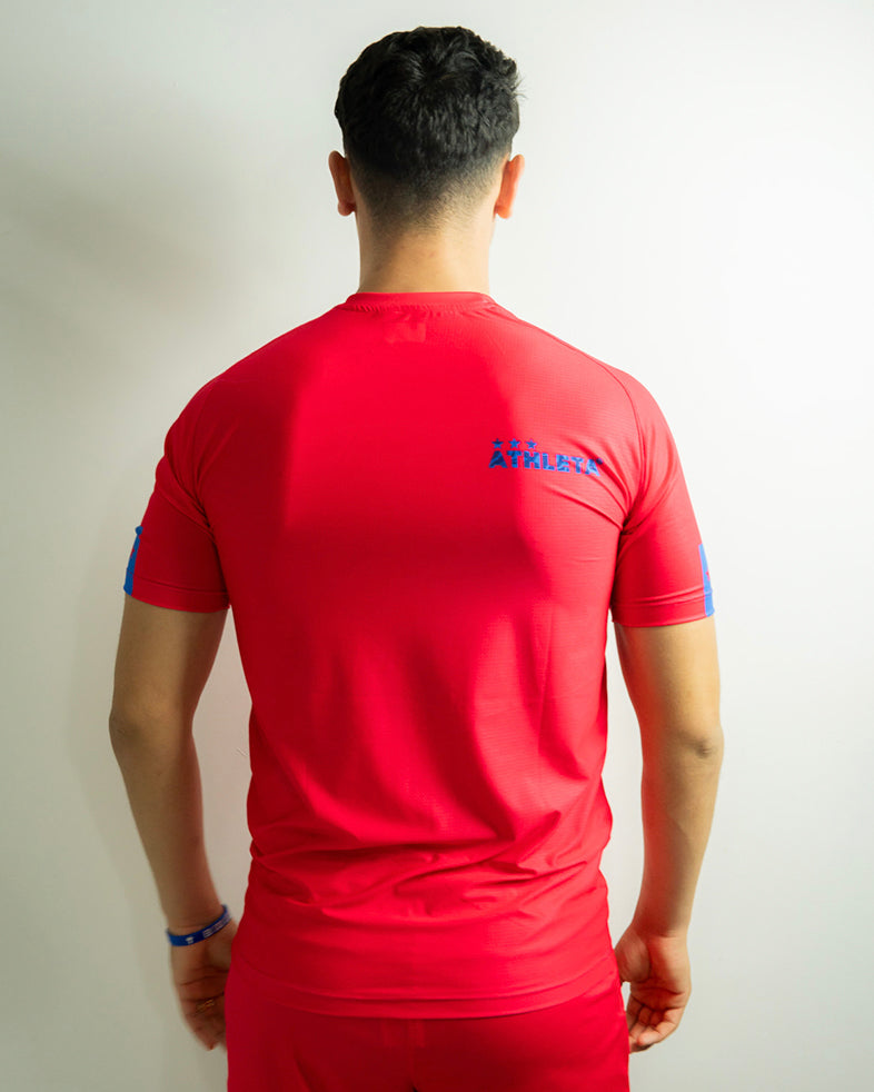 Térmica Manga Curta Masculina Athleta SS25 Confort - Pink Blue