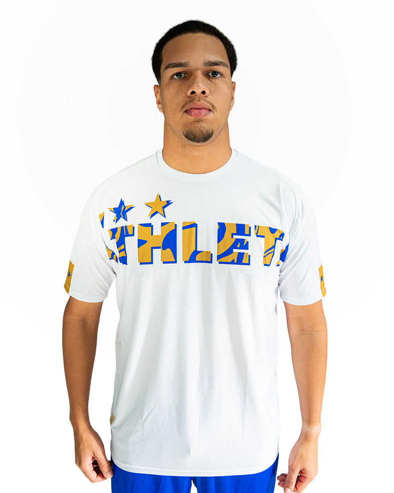 Térmica Manga Curta Athleta SS25 Confort - Blue White Gold