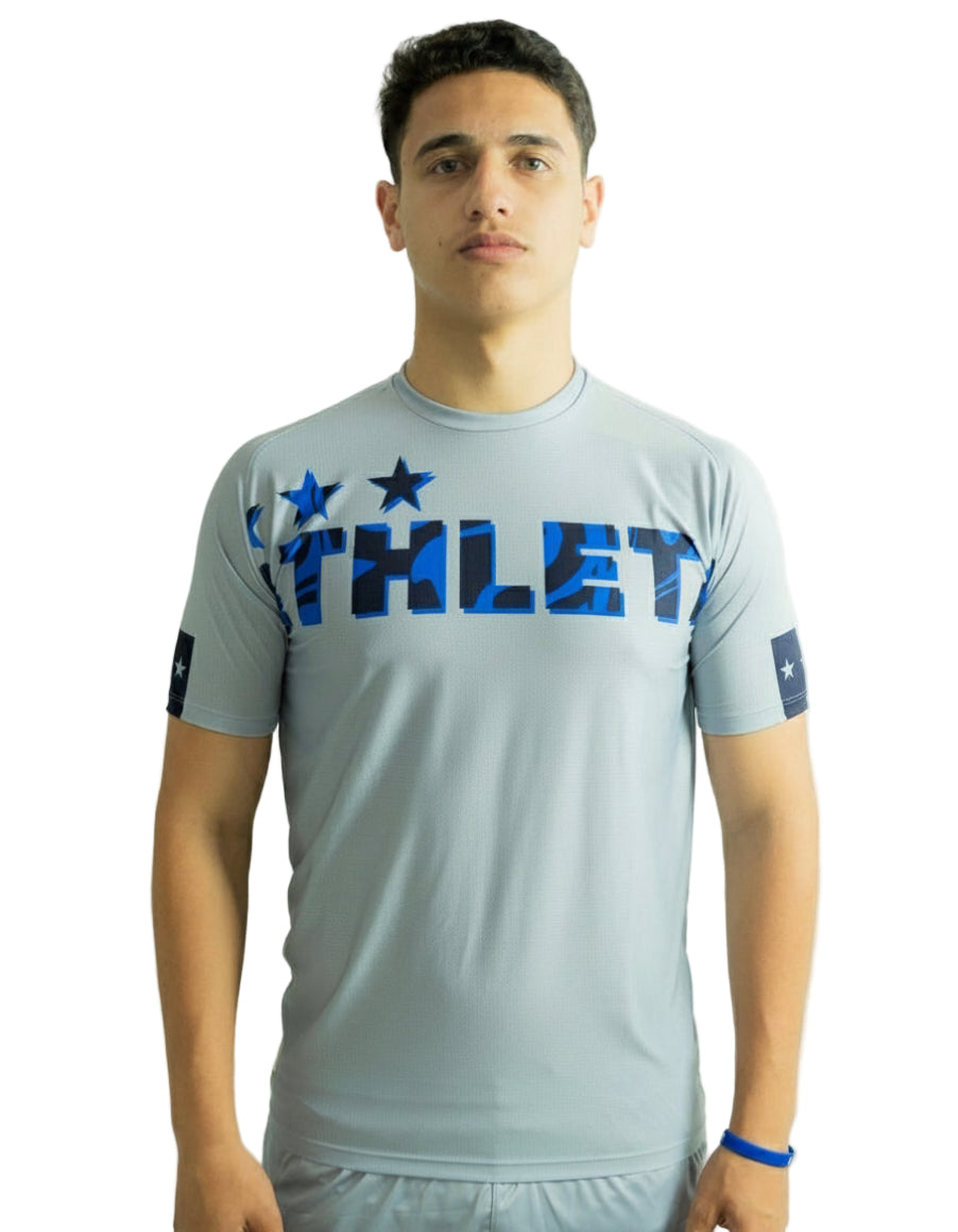 Térmica Manga Curta Masculina Athleta SS25 Confort - Gray Blue