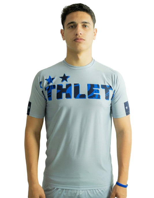 Térmica Manga Curta Masculina Athleta SS25 Confort - Gray Blue