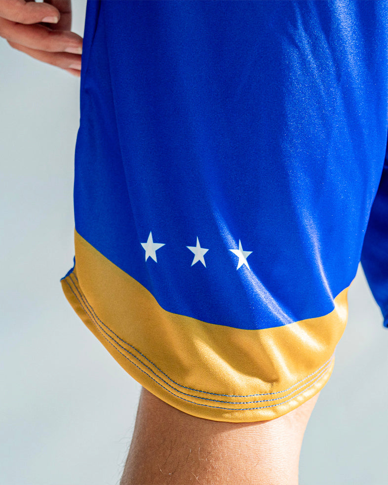 Calção Masculino Athleta SS25 Confort - Blue White Gold