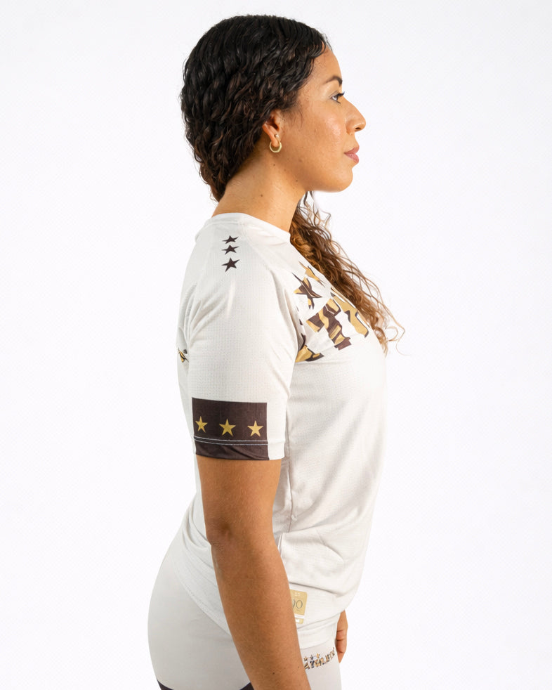 Térmica Manga Curta Feminina  Athleta SS25 Comfort 2.0 - Off White