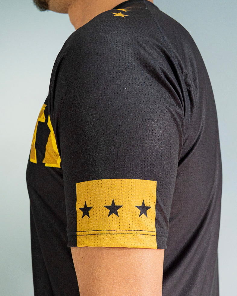 Térmica Manga Curta Masculina Athleta SS25 Confort - Black Gold