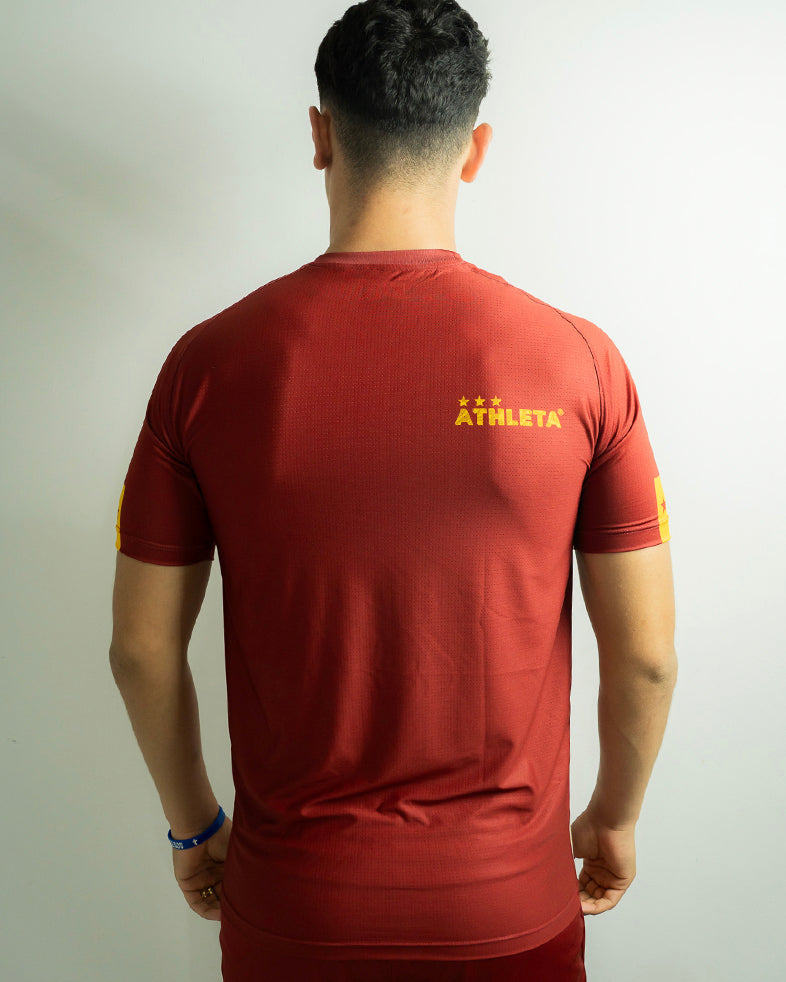 Térmica Manga Curta Masculina Athleta SS25 Confort - Wine Gold